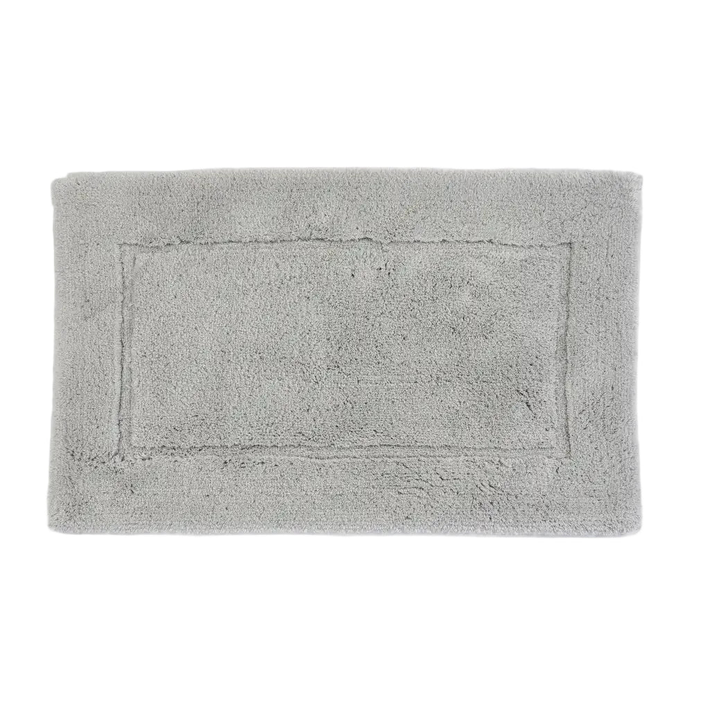 Gray bath mat on a white background