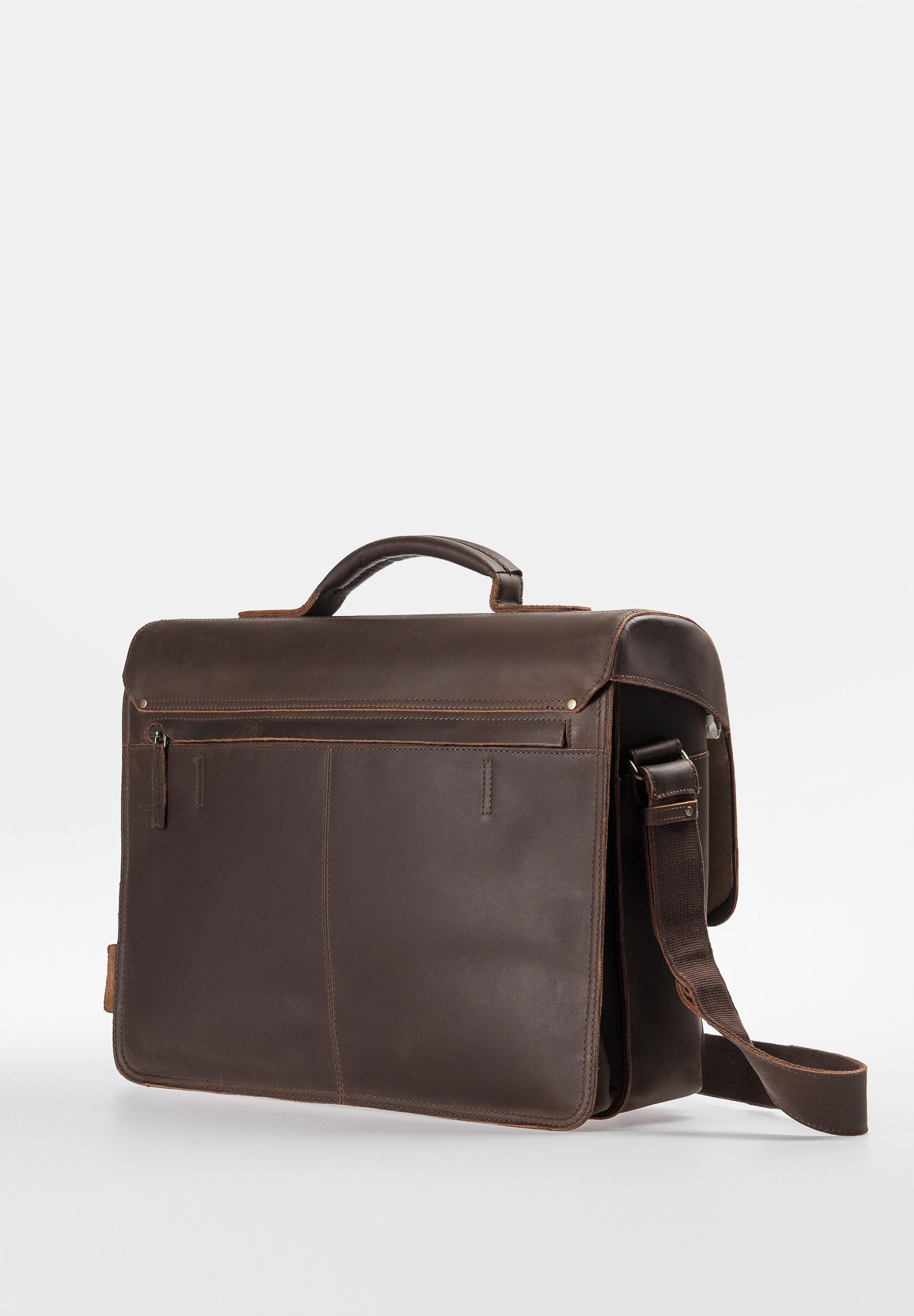Aunts & Uncles - Finn Briefcase in Vintage Brown - back 4