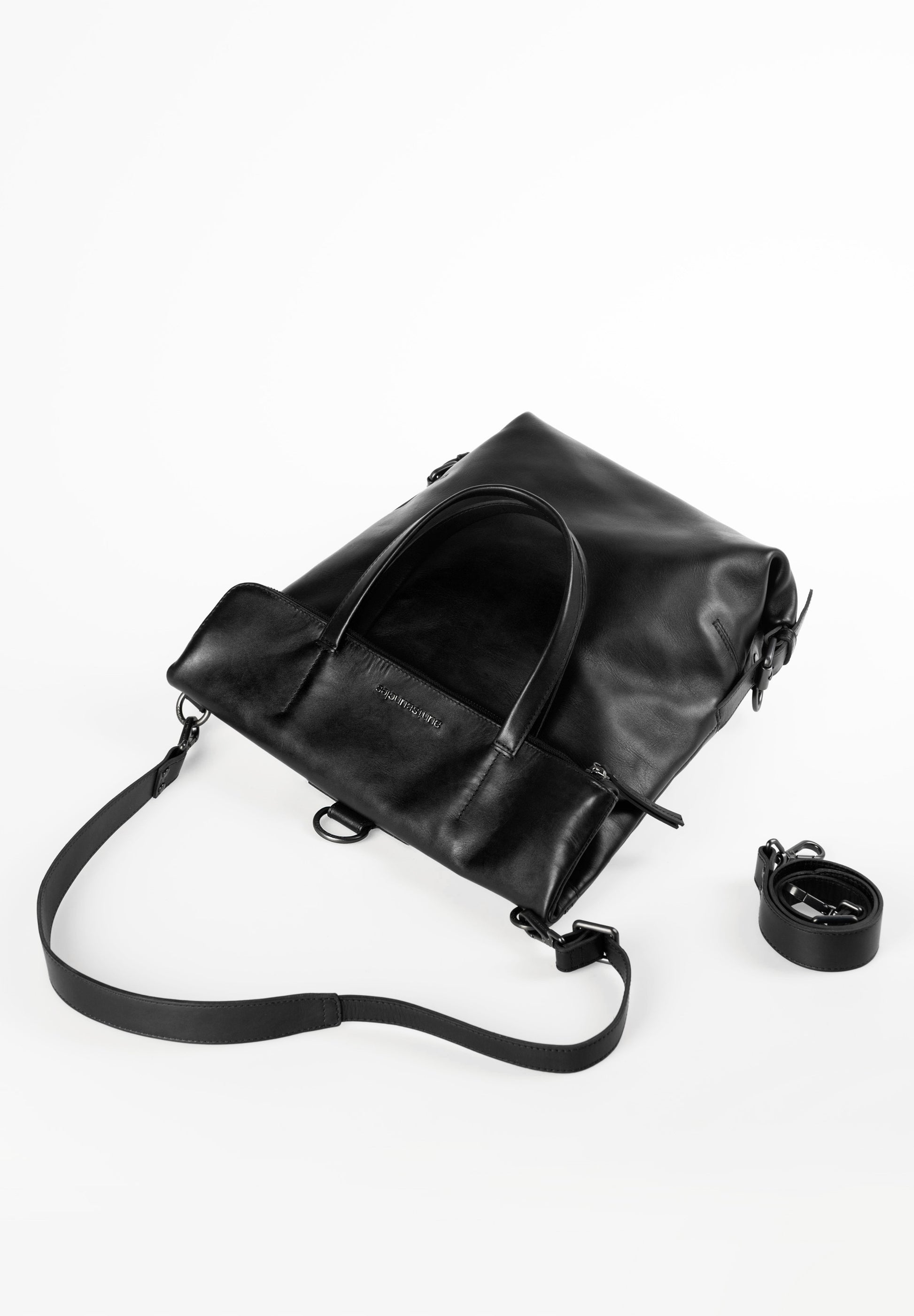 Aunts & Uncles - SS25 - Pomelo Handbag/Backpack in Jet Black - details 8