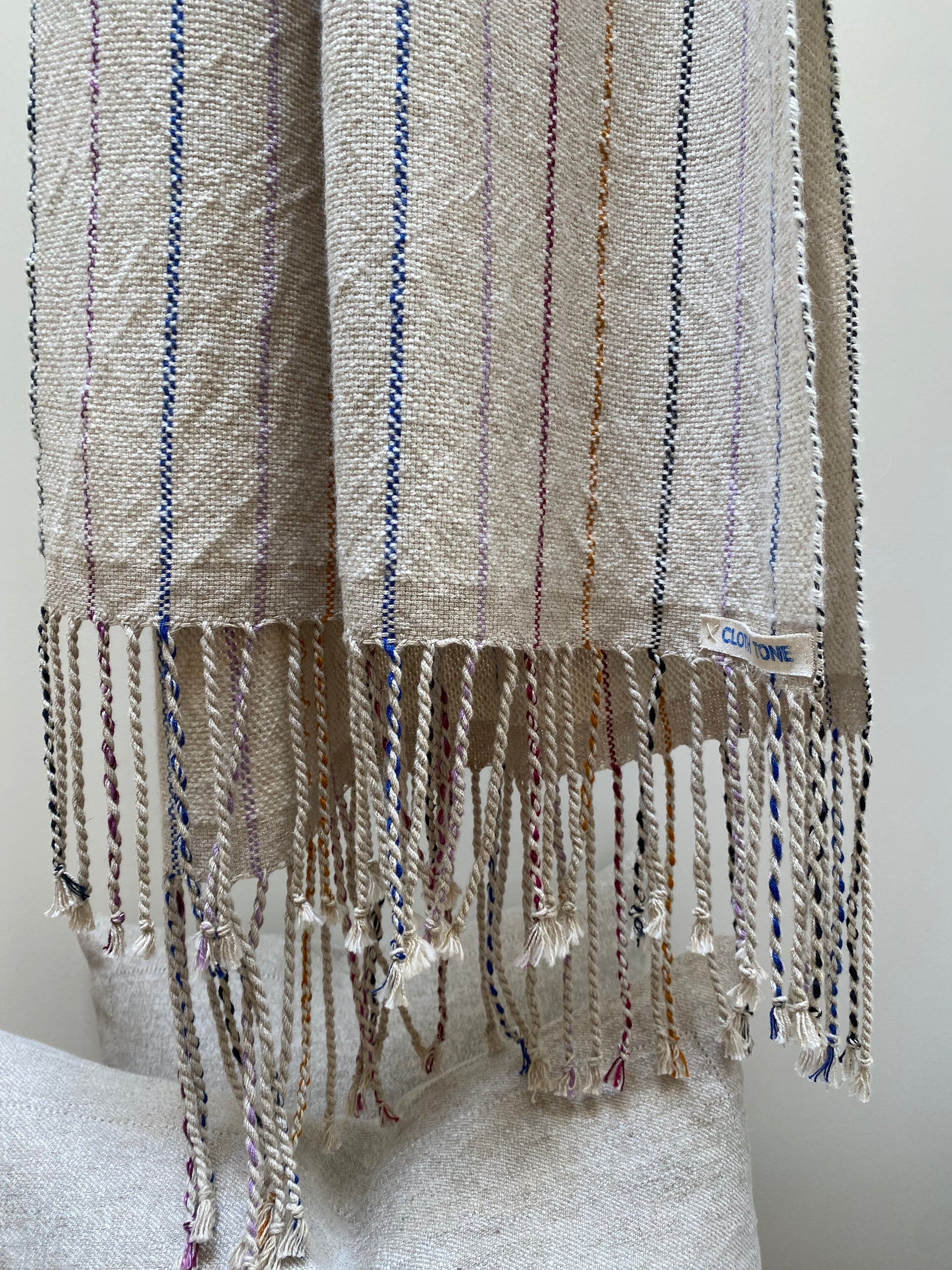 Cloth Tone - Field Cloth Handwoven Alpaca Throw | Cream 4