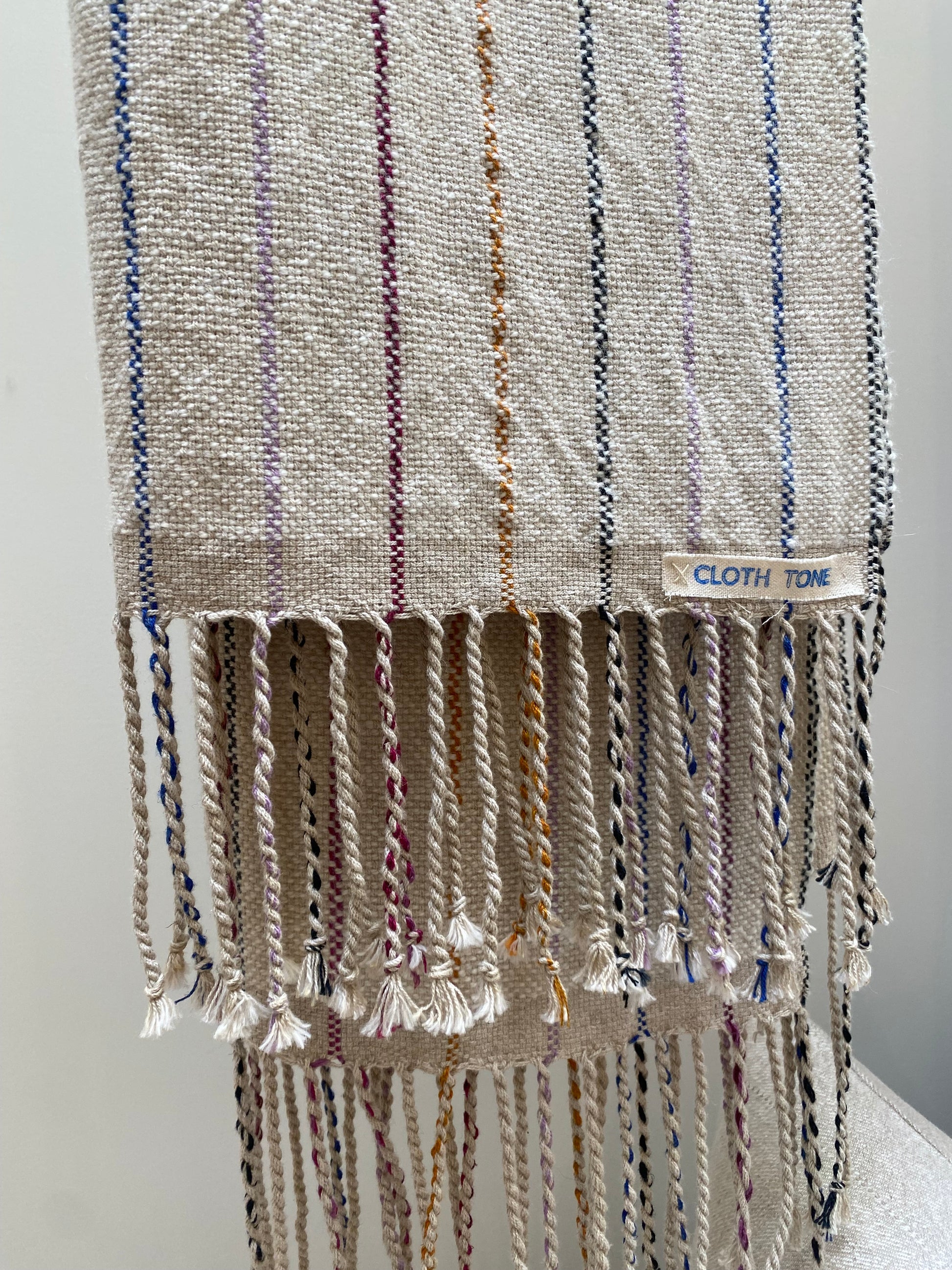 Cloth Tone - Field Cloth Handwoven Alpaca Throw | Cream 6