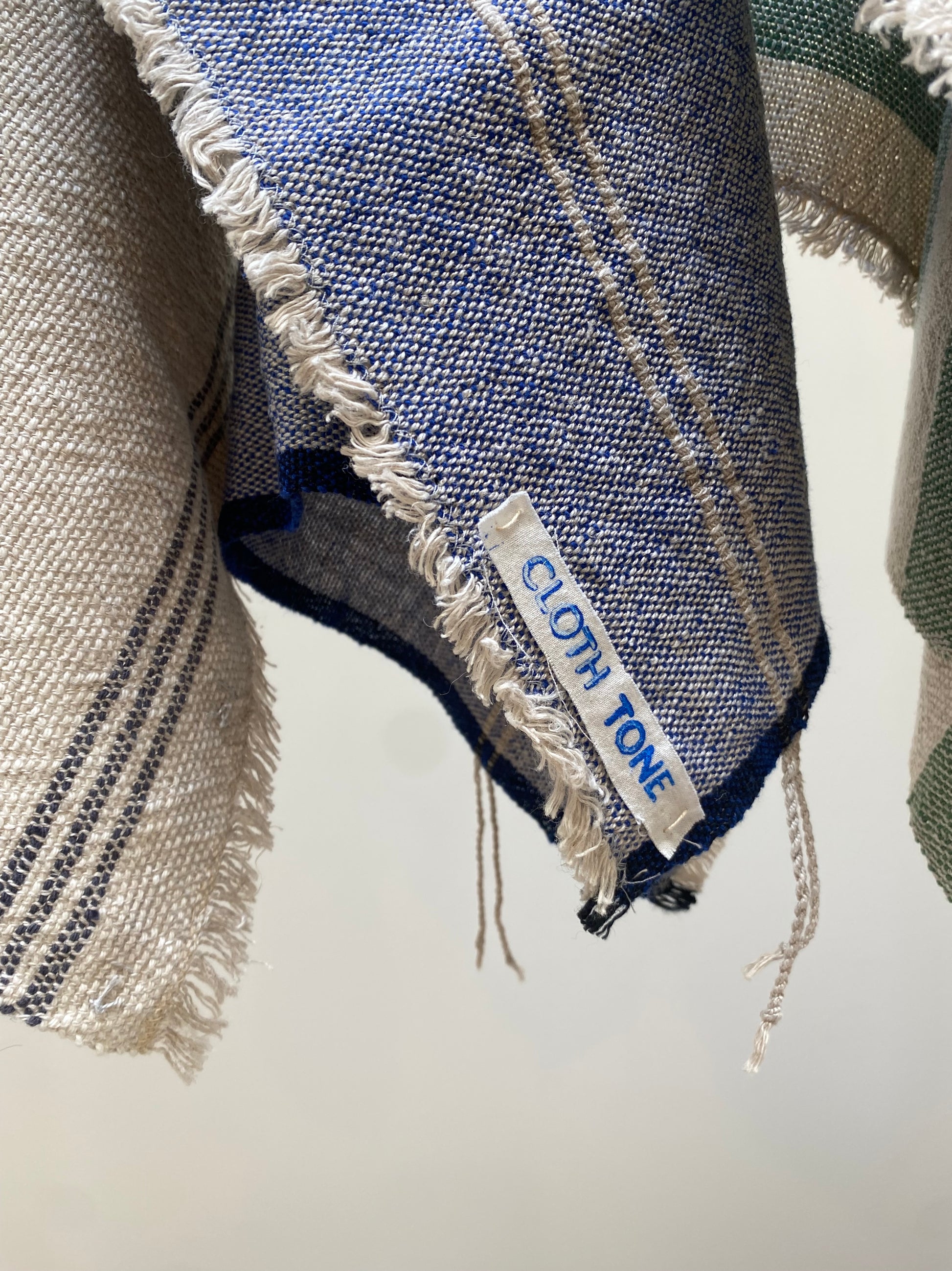 Cloth Tone - Handwoven | Organic Linen & Cotton Hand Towel | Indigo 4