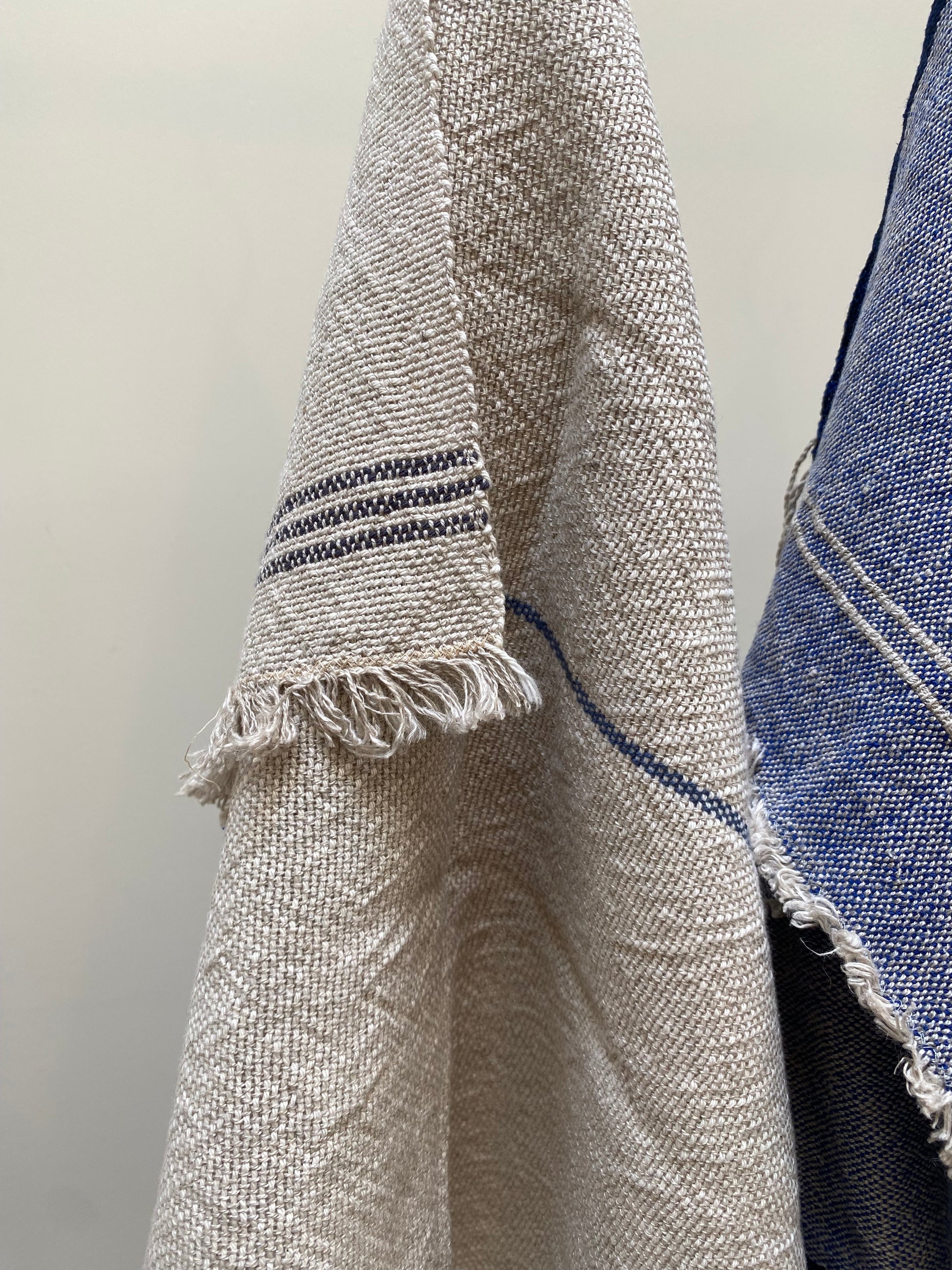 Cloth Tone - Handwoven | Organic Linen & Cotton Hand Towel | Mauve Natural 4
