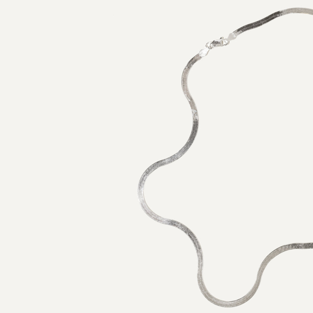 Boa Bijoux - SS24 - Flo Herringbone Chain Silver Sterling - display 3