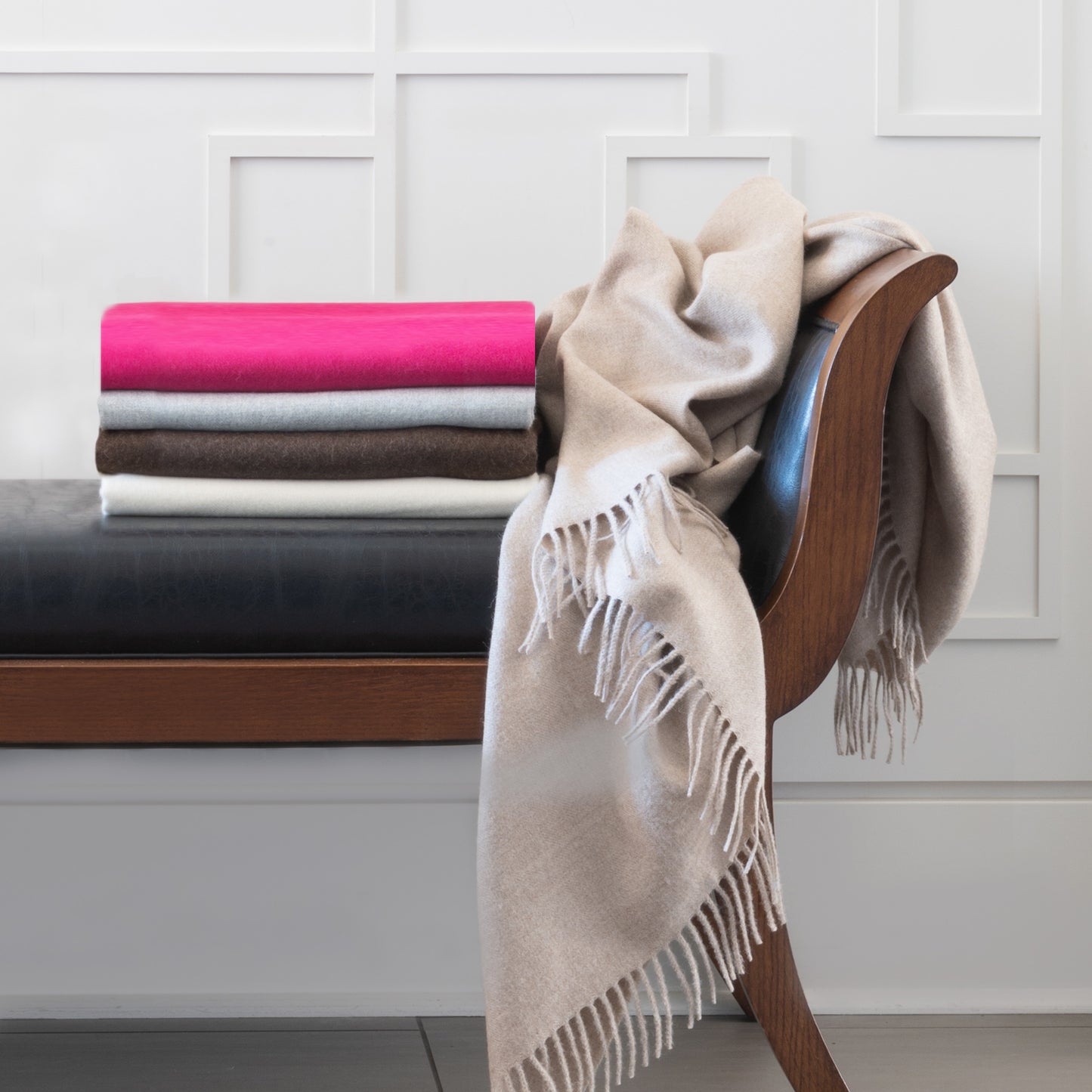 St Geneve Alfie Alpaca Throw Collection