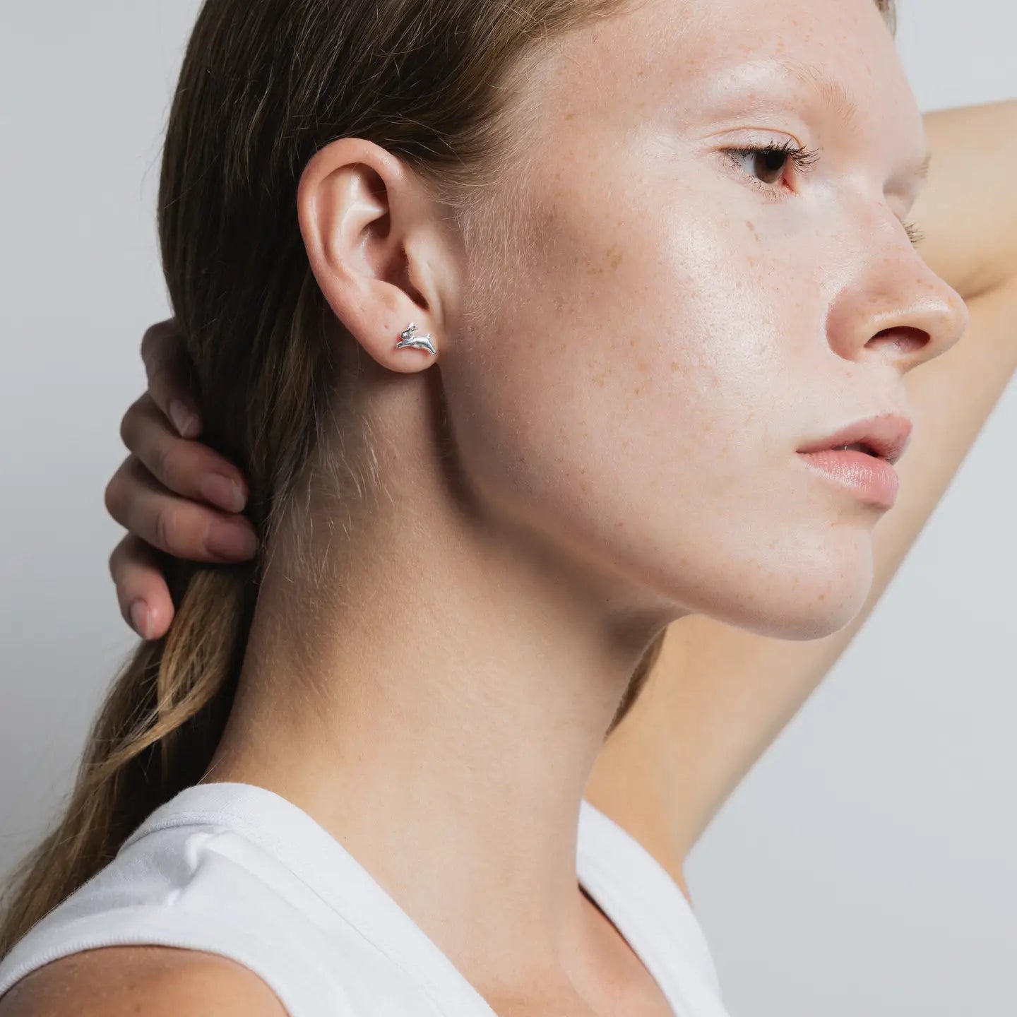 Bunny Stud Earrings | Sterling Silver