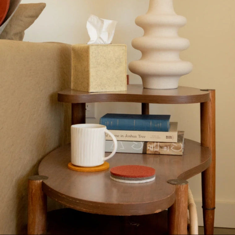 Bierfilzl Merino Round Coaster | Multi 4pc Desert Sun