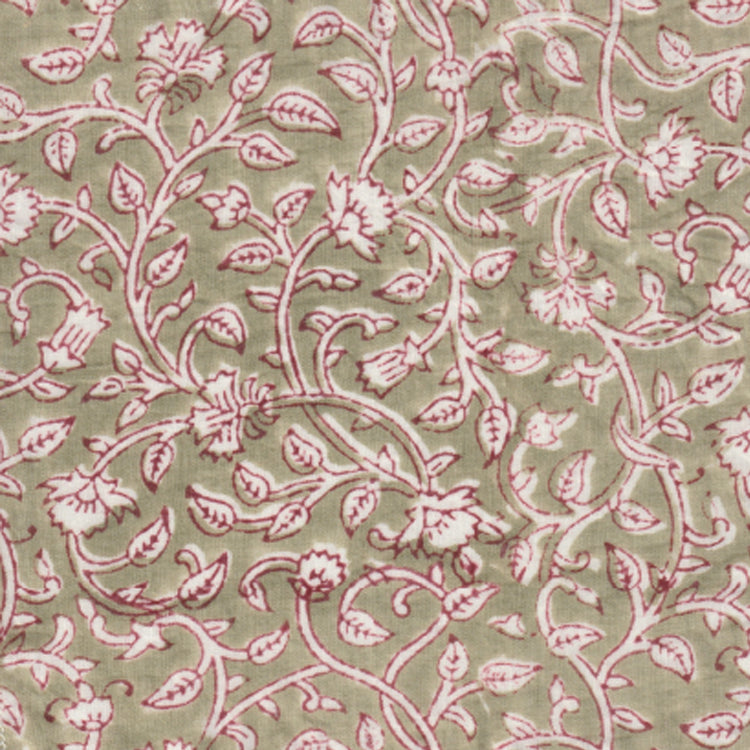 Hand Block printed Cotton Pillowcase Set | Sister Sage