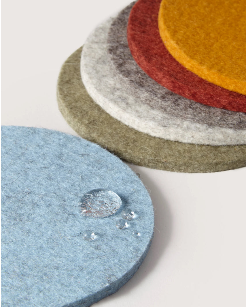 Bierfilzl | Merino Round Coaster | Multi 6pc Desert Sun