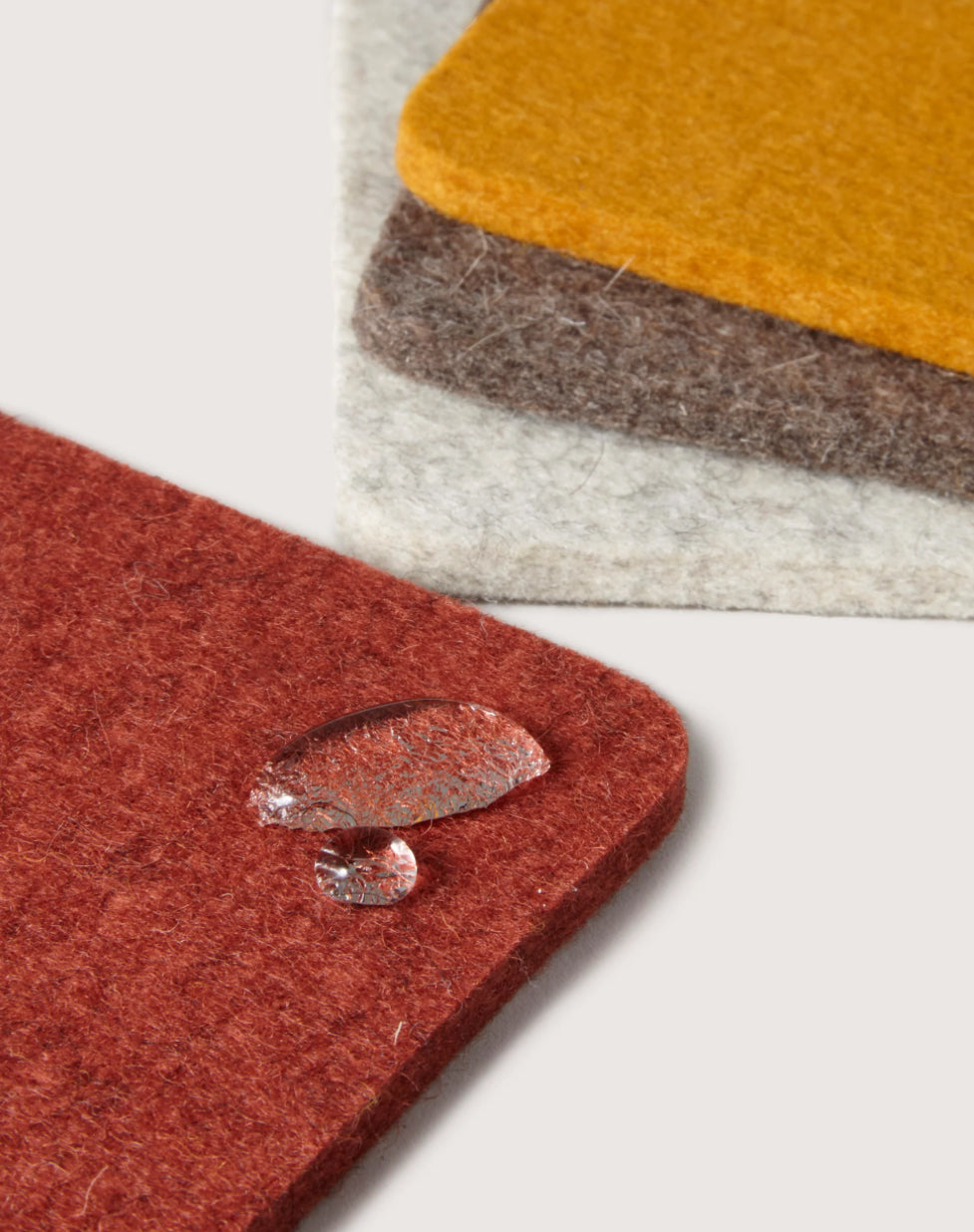Bierfilzl | Merino Square Coaster | Multi 4pc Desert Sun