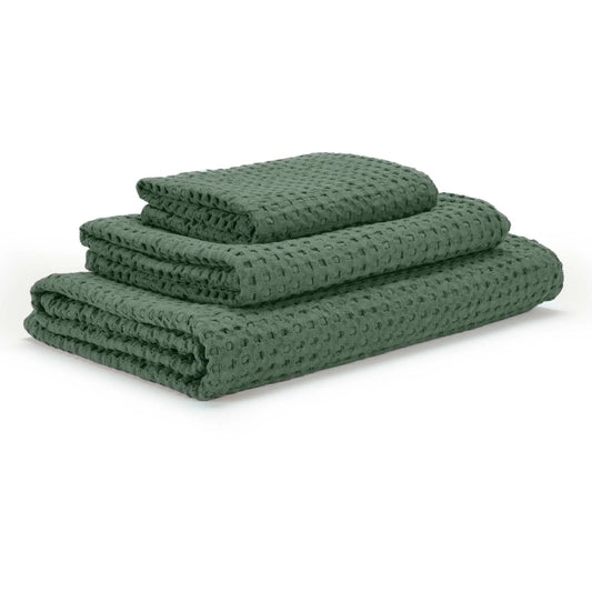 Pousada Waffle Towel | Evergreen 280