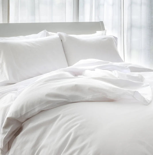 St Genève | Porto Sateen | Duvet Cover | White