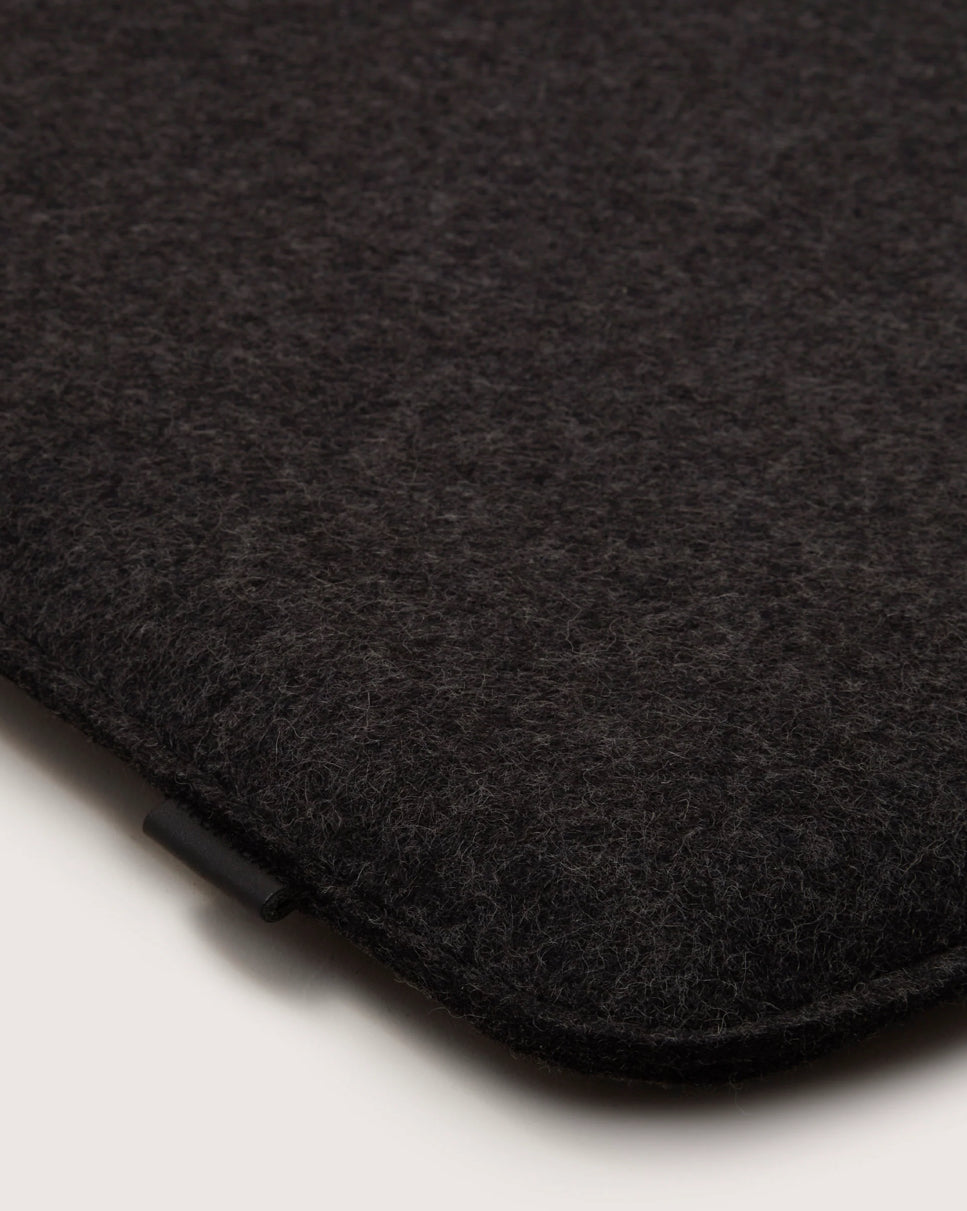 Merino Square Seat Pad | Charcoal