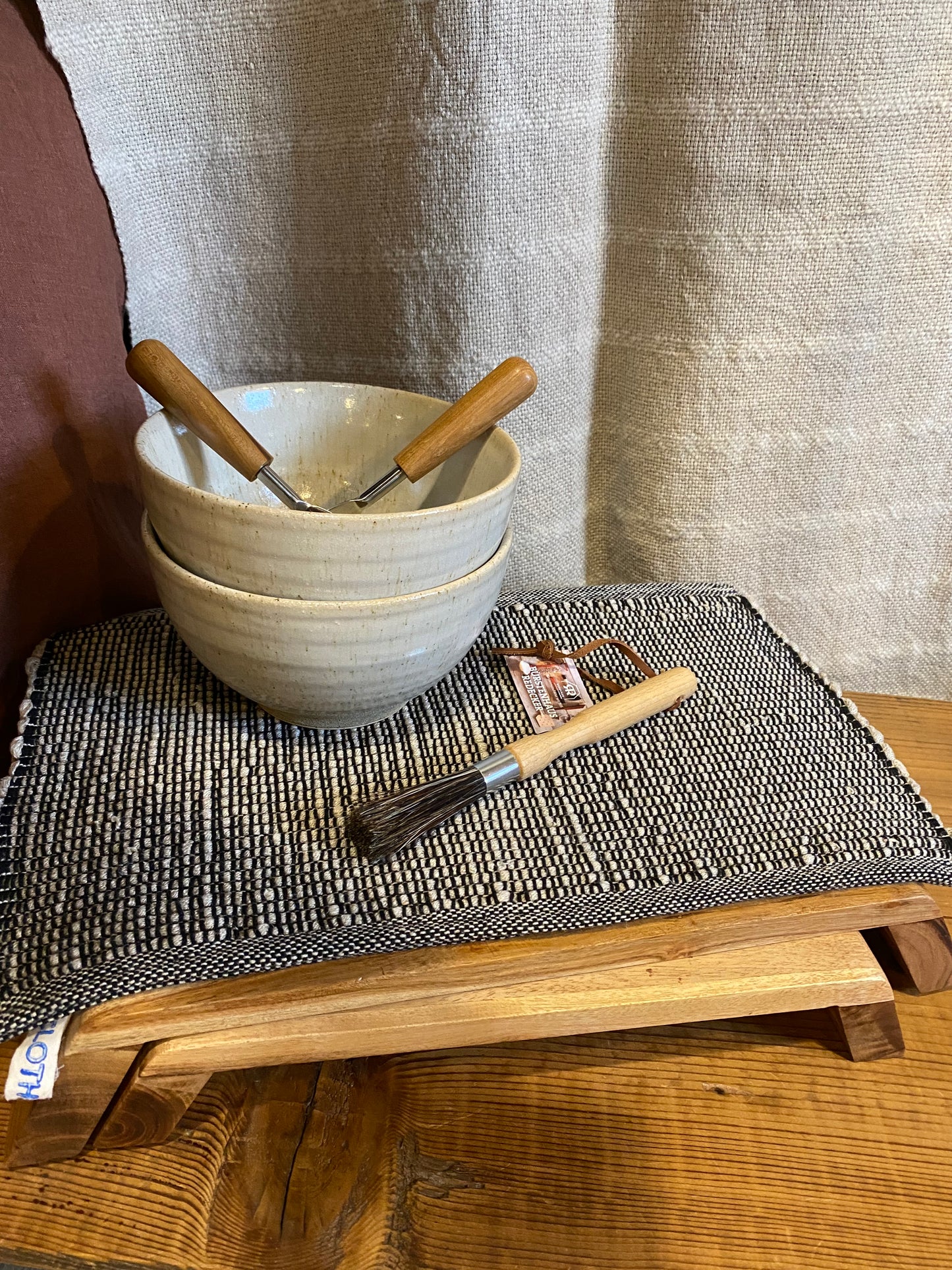 Wabi Sabi | Handwoven Linen & Cotton Placemats | Set of 2