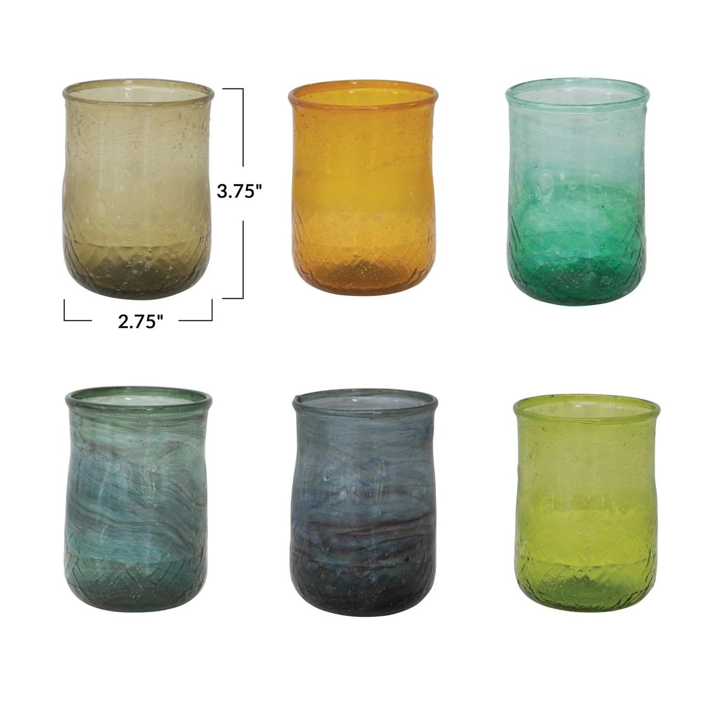 Hand Blown Drinking Glass | 10oz
