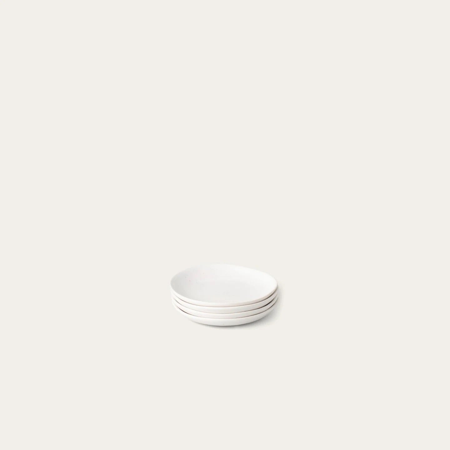 Fable | The Little Plate | 4pc Set | Speckled White