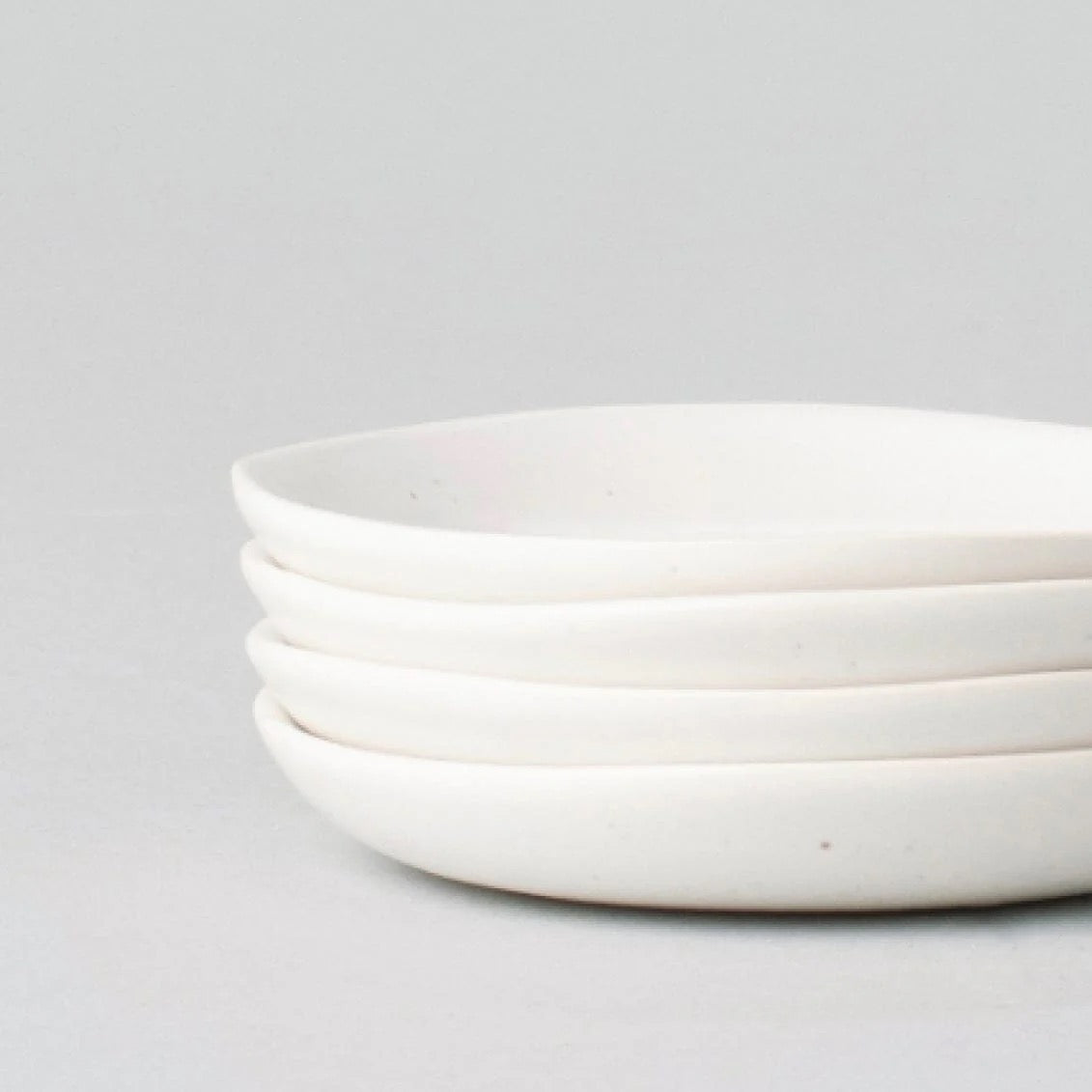 Fable | The Little Plate | 4pc Set | Speckled White
