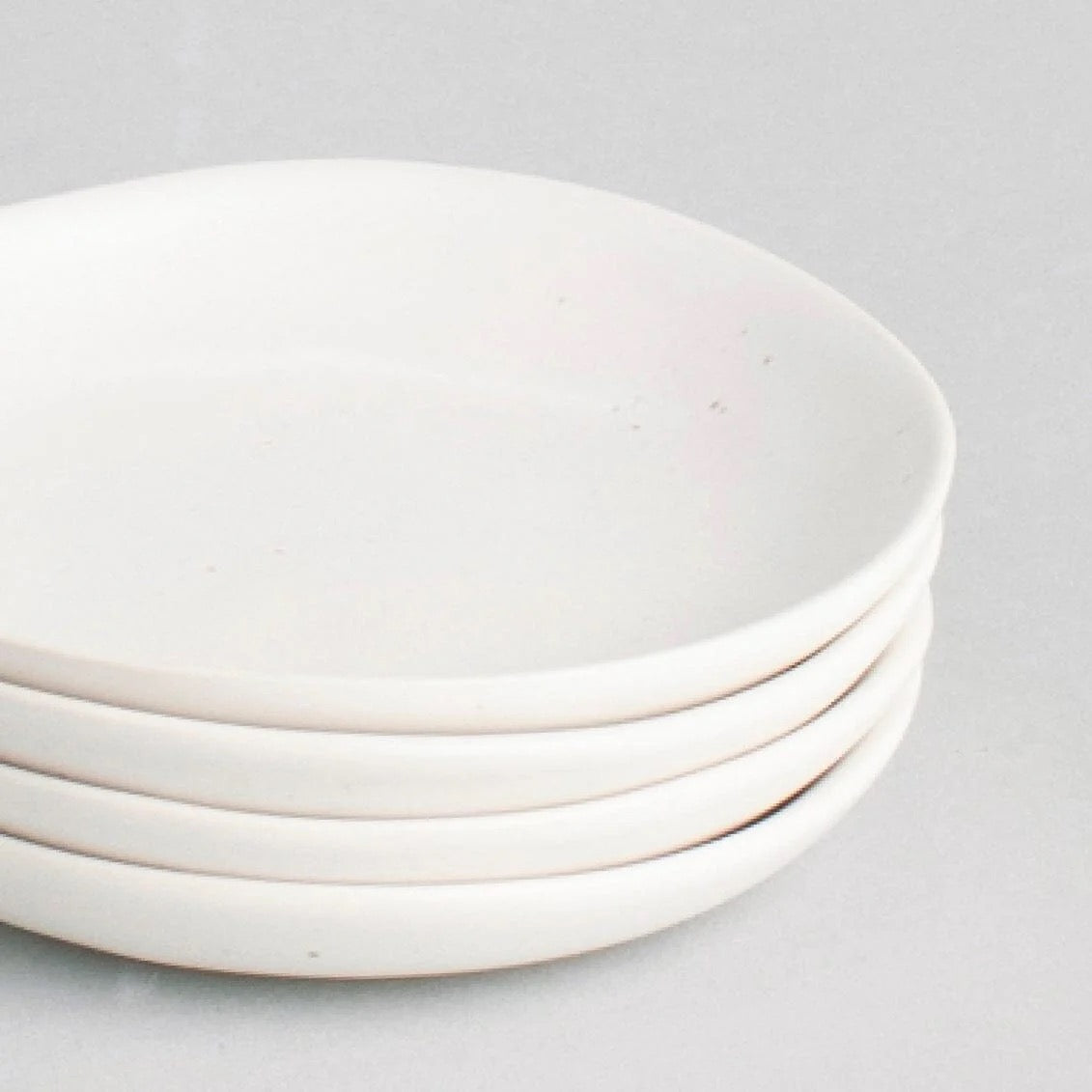 Fable | The Little Plate | 4pc Set | Speckled White