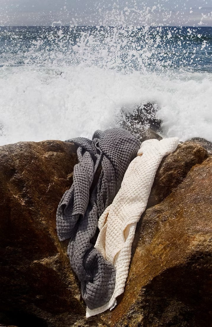 Pousada Waffle Towel | Ecru 101