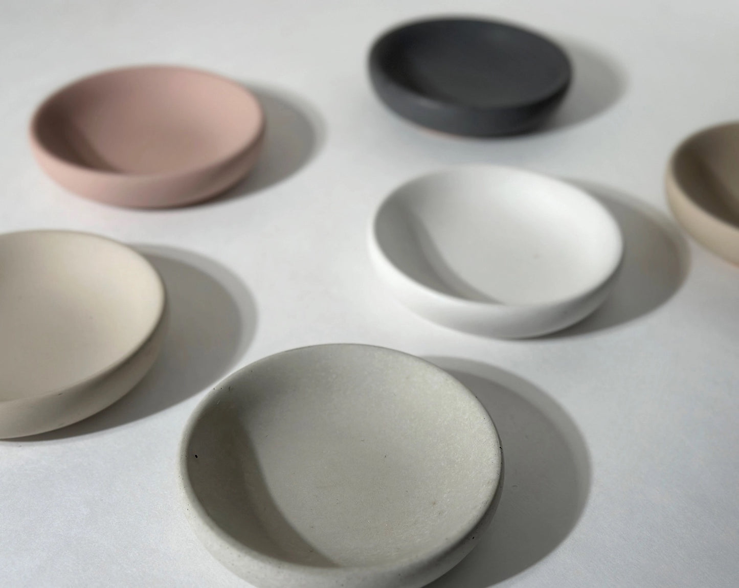 Round Jewelry Tray | White