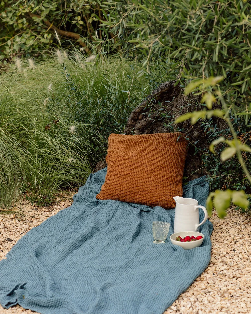 Waffle Pillow | Cinnamon | 20" x 20"