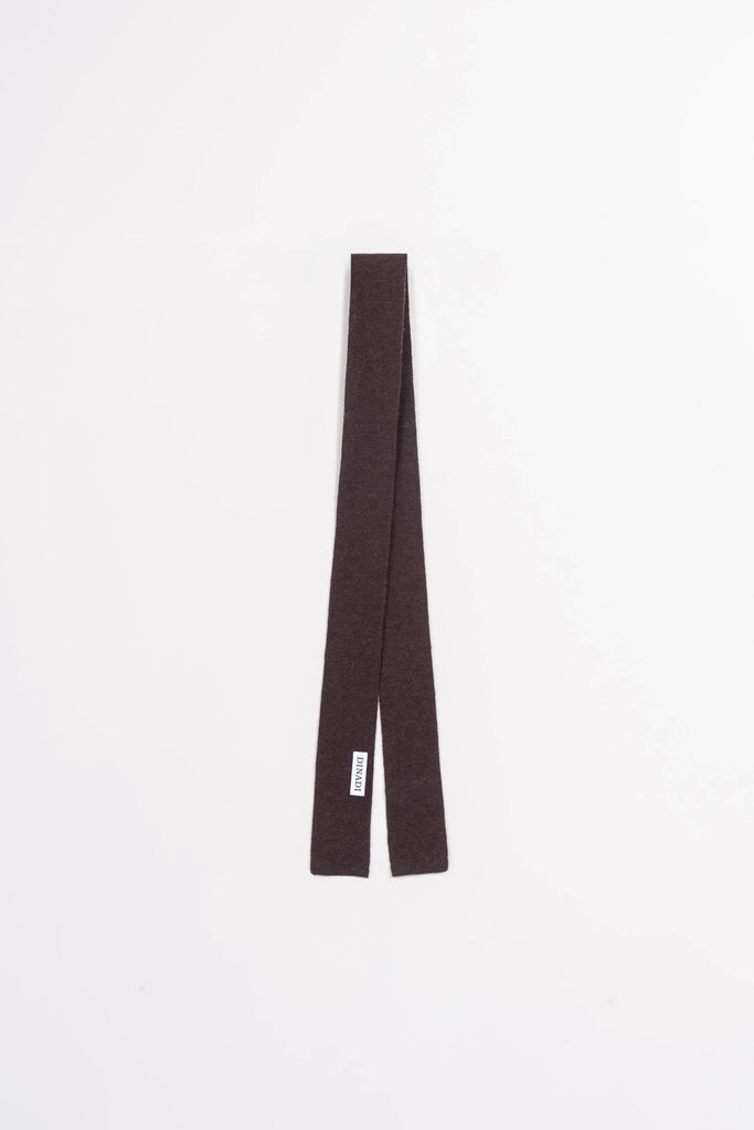 Merino Handknit Skinny Scarf - Dinadi