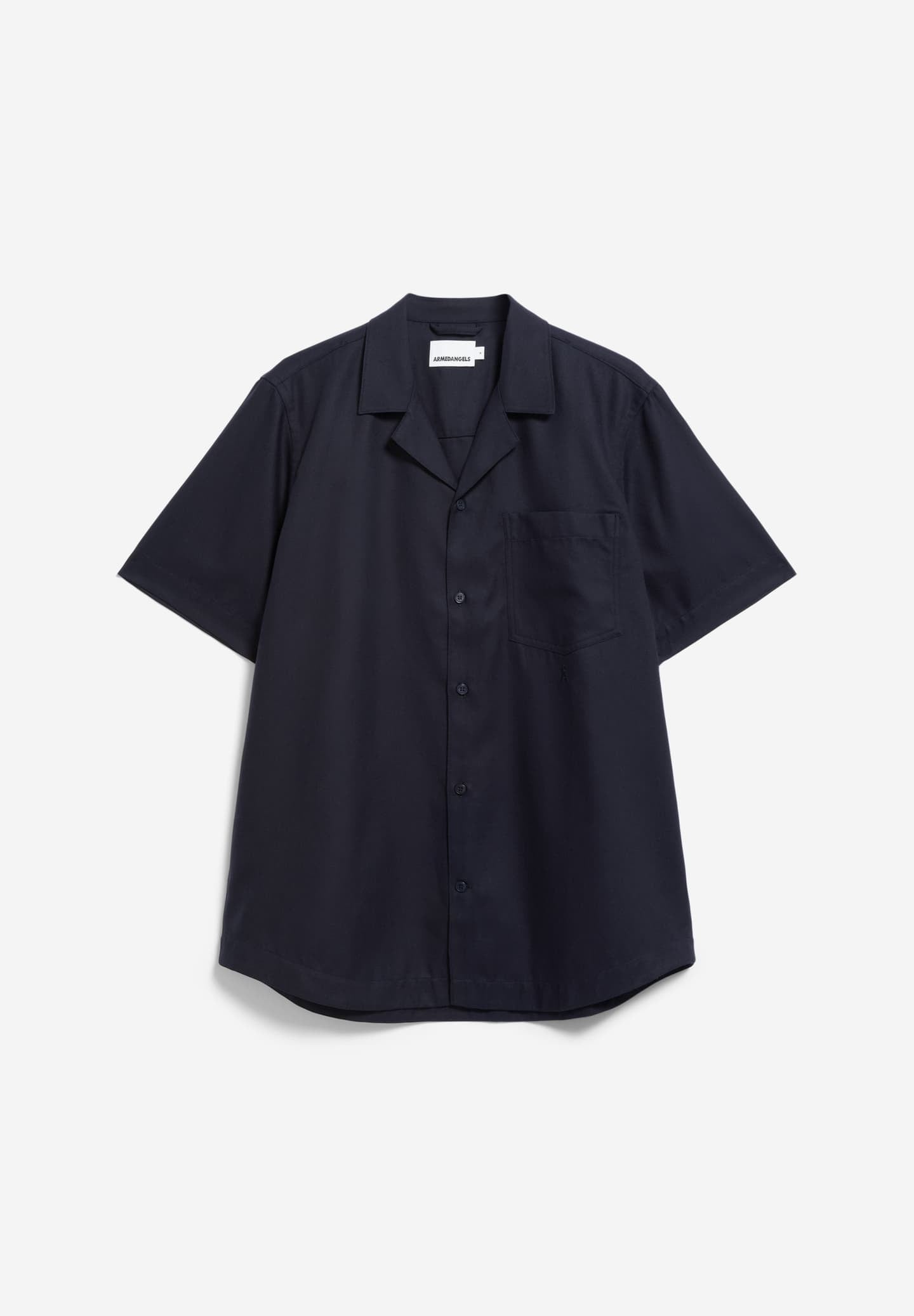 SS25 - ARMEDANGELS - Baartek Shirt Shortsleeve in Night Sky - display front 5