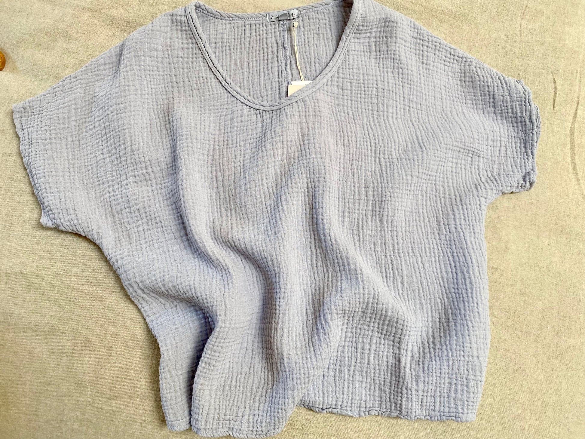 SS25 - It is Well L.A - Organic Gauze | 2pc Set | Heather Blue - 8