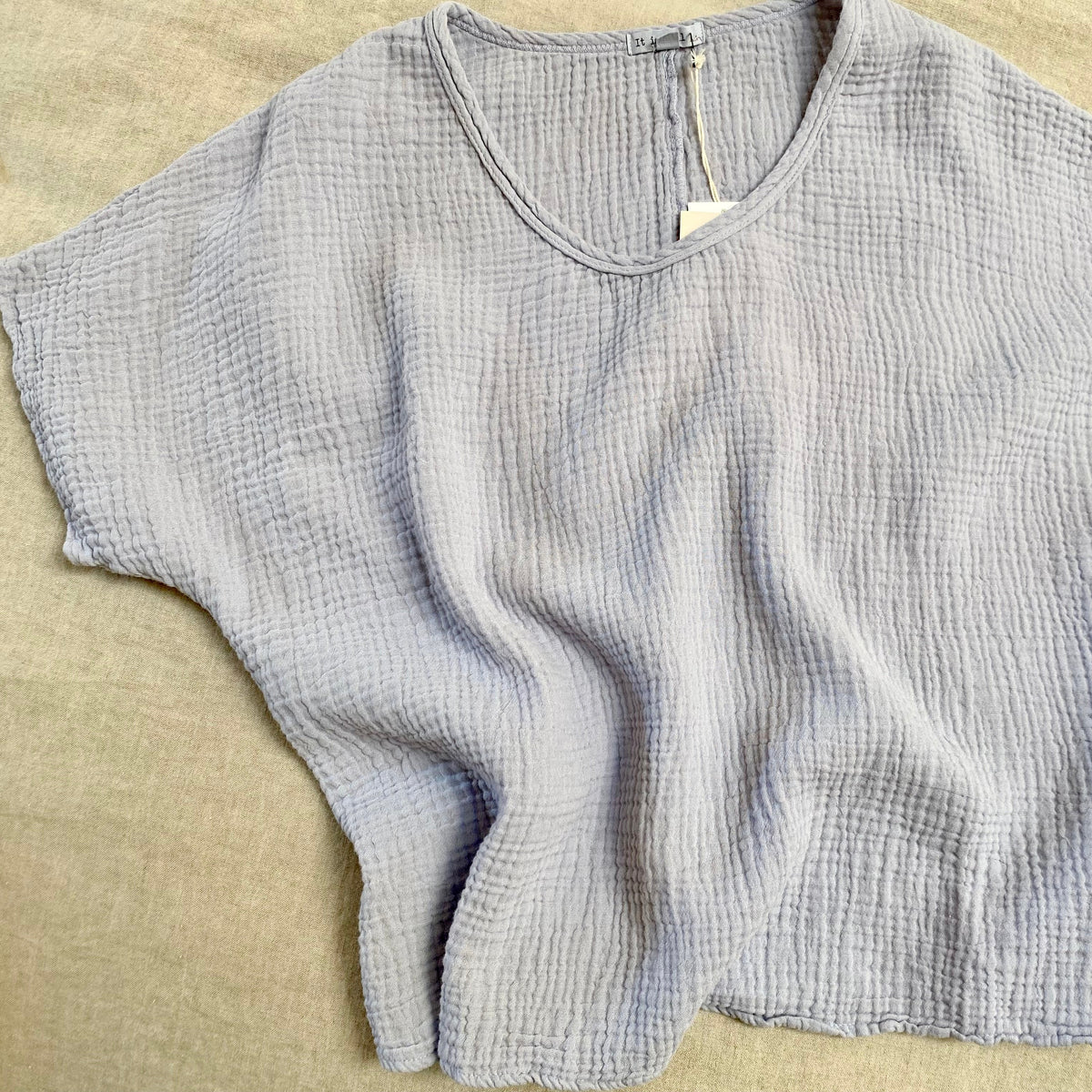 SS25 - It is Well L.A - Organic Gauze | 2pc Set | Heather Blue - 8