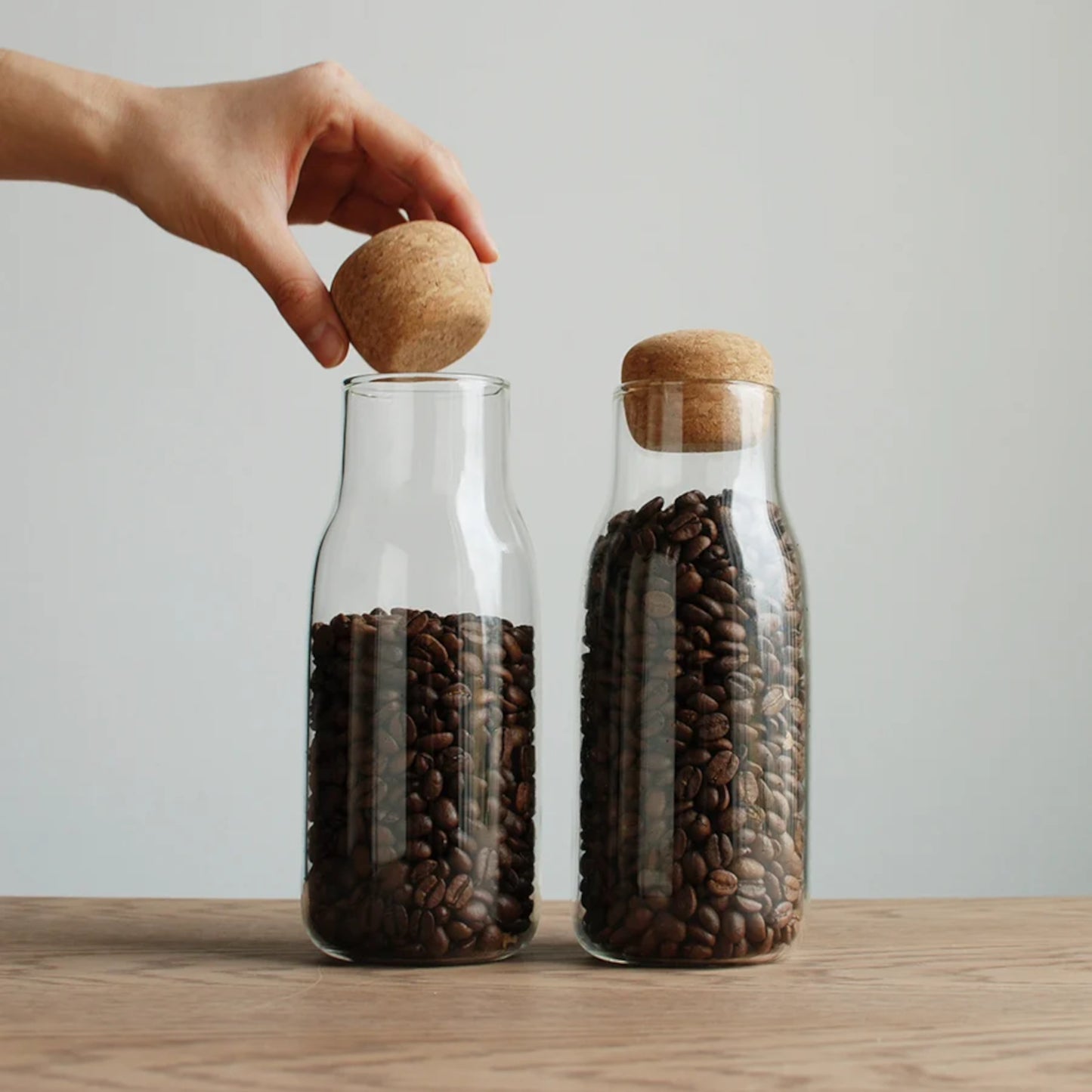 KINTO BOTTLIT Canisters holding coffee beans