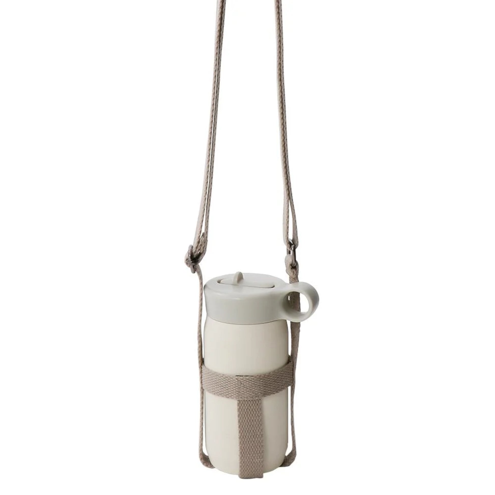 KINTO Tumbler Strap Small, Beige Holding Play tumbler
