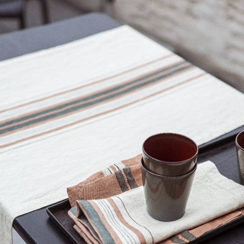 Libeco Gypsum Table Runner Lifestyle