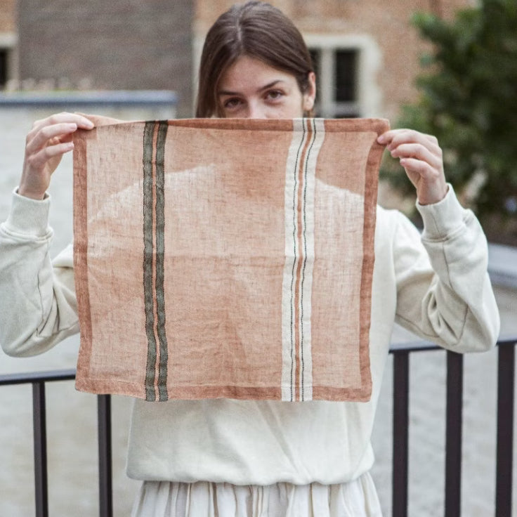 SS25 - Libeco - Mojave Napkin | 2pc Set | Stripe - lifestyle 4