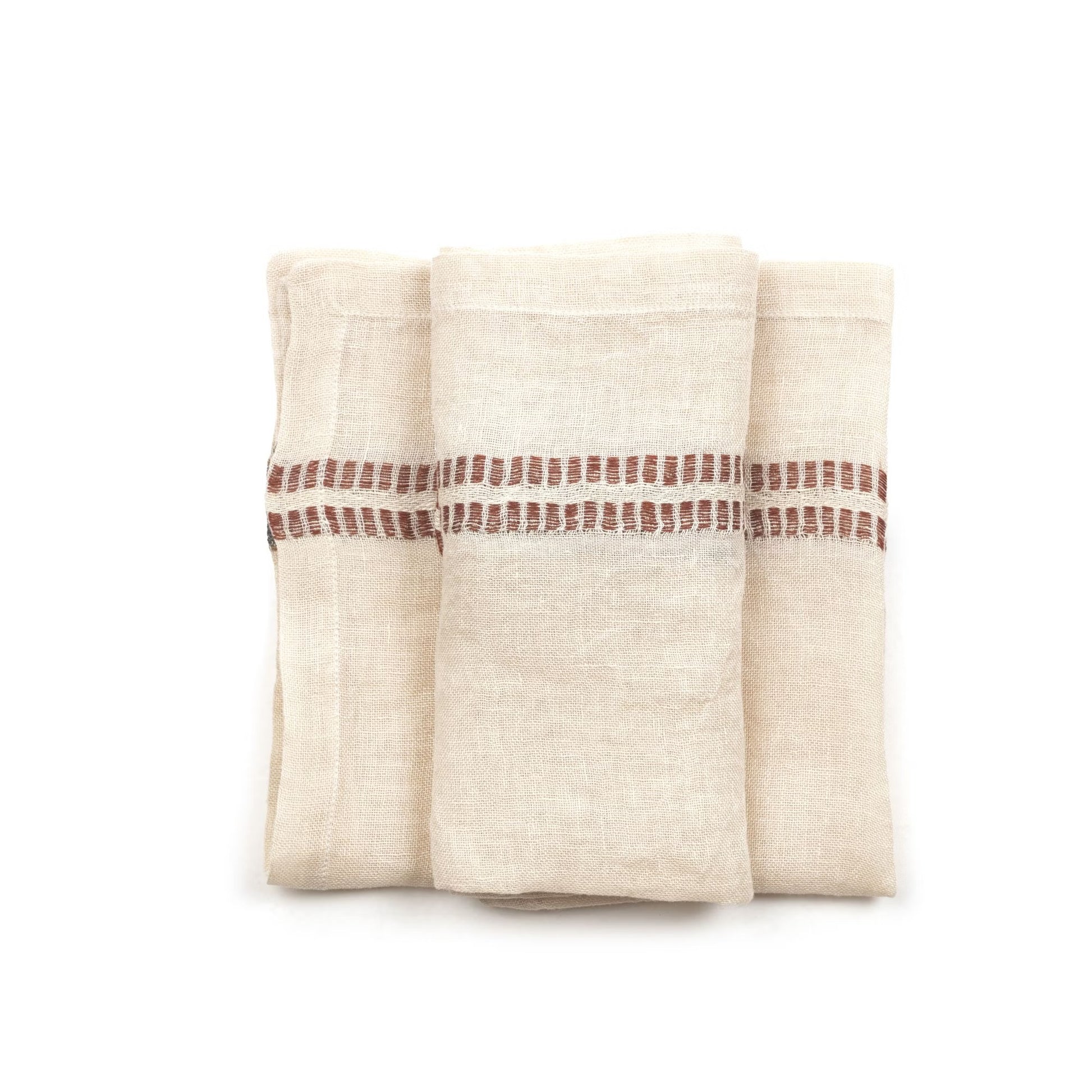 Libeco Perry Napkin in Railroad Stripe