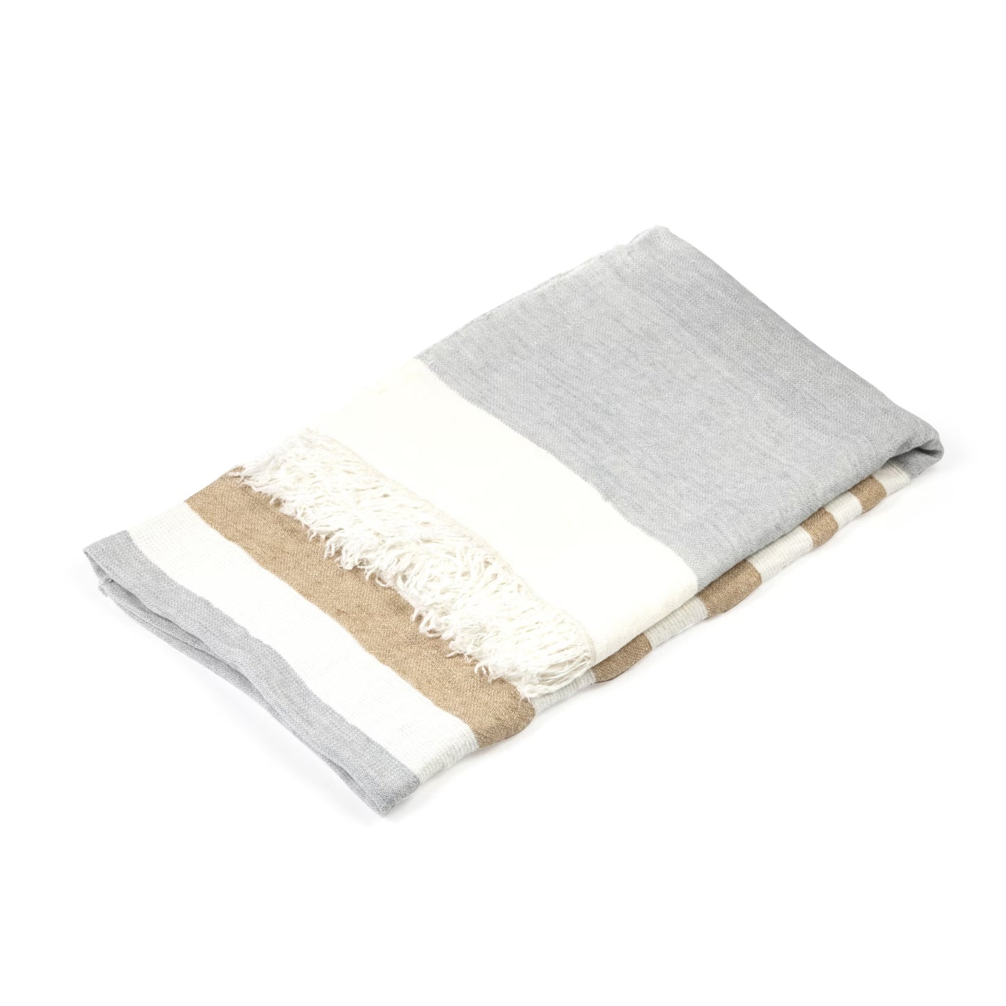 Libeco The Belgian Towel Fouta in Ash Stripe