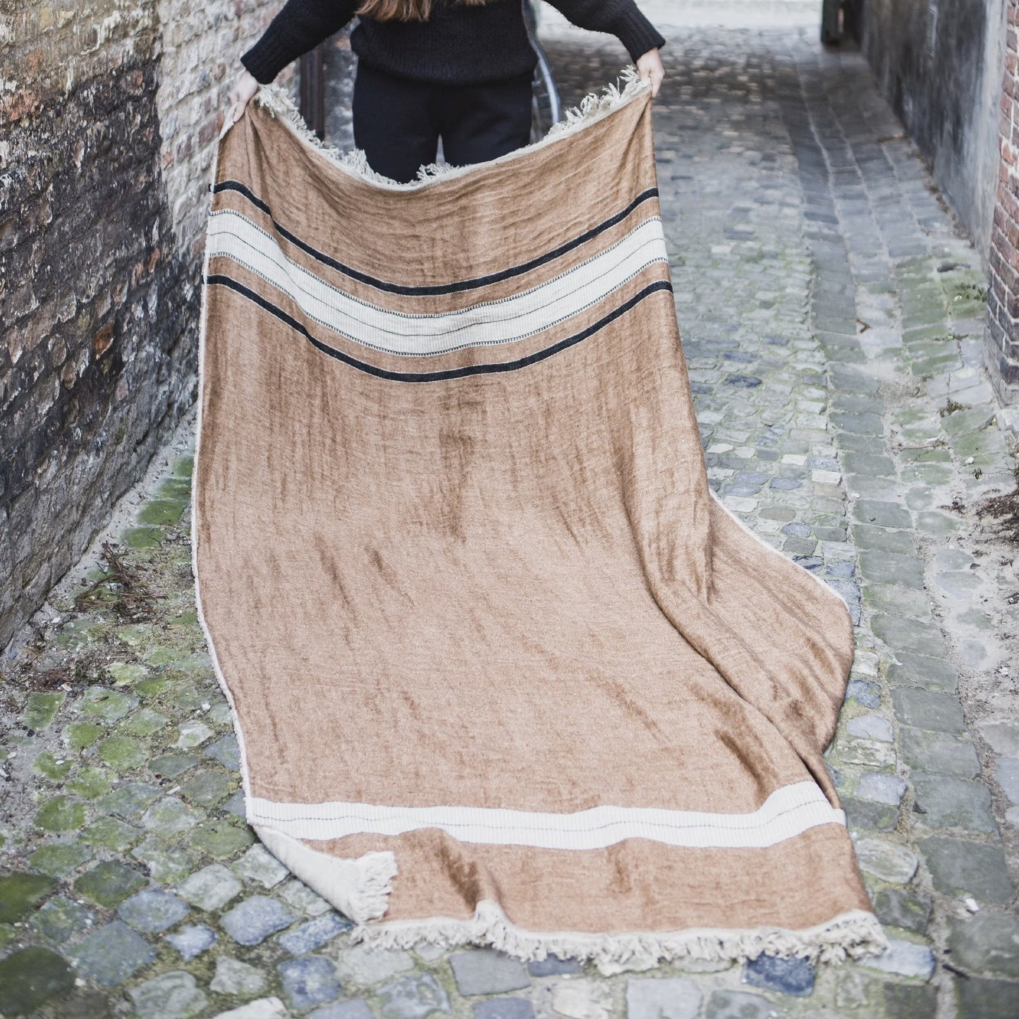 Libeco The Belgian Towel Fouta in Bruges Stripe Lifestyle