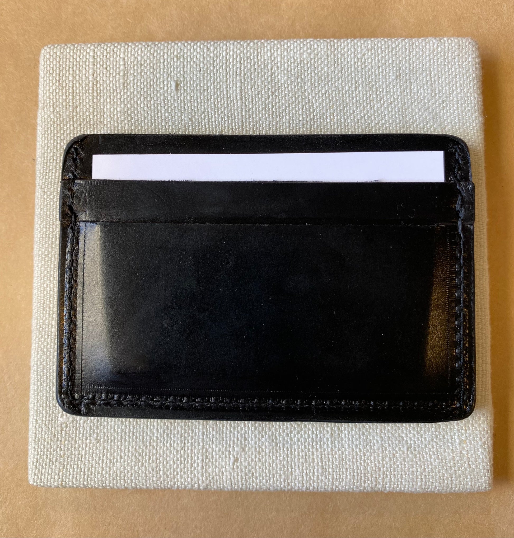 SS25 - Selde Terre - Cardholder | Black Leather - back 4