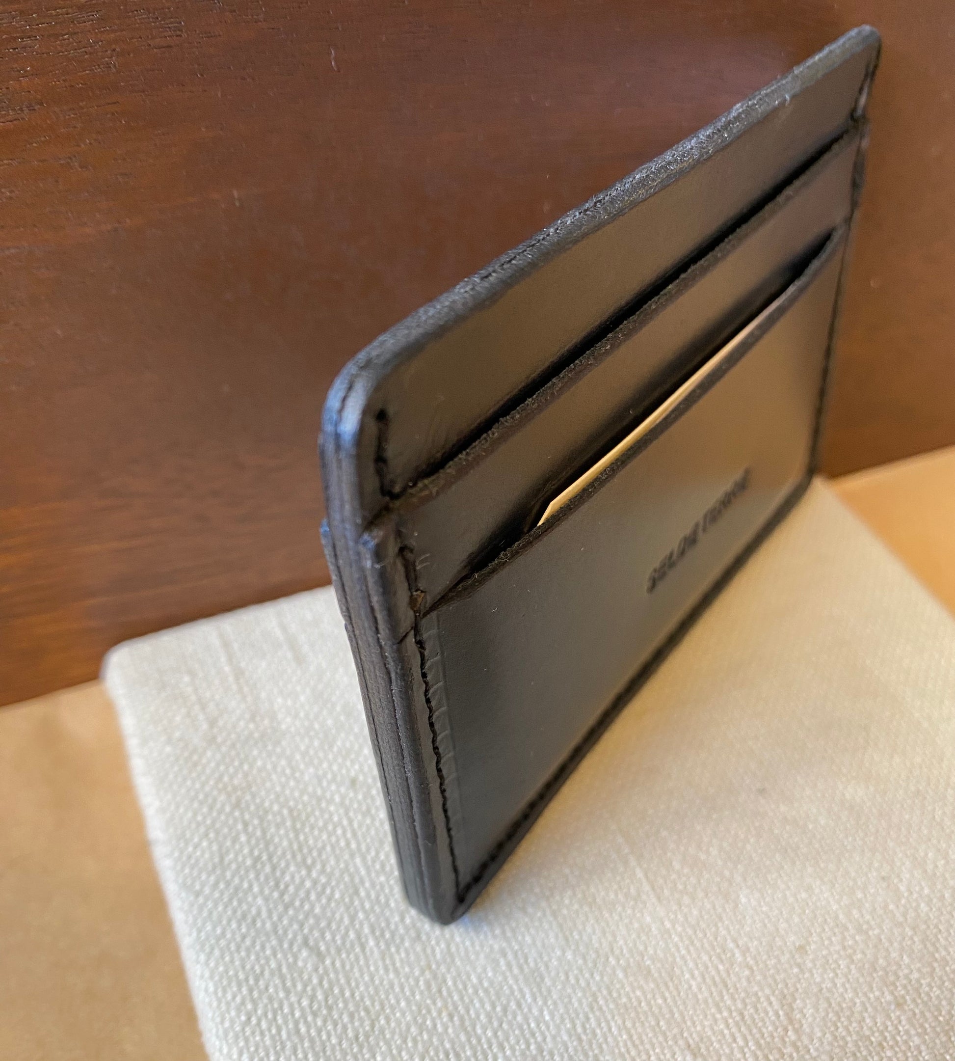 SS25 - Selde Terre - Cardholder | Black Leather - side 2