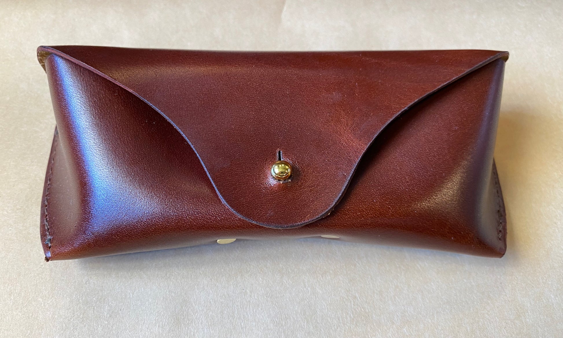 SS25 - Selde Terre - Glasses Case | Brown Leather - front 1