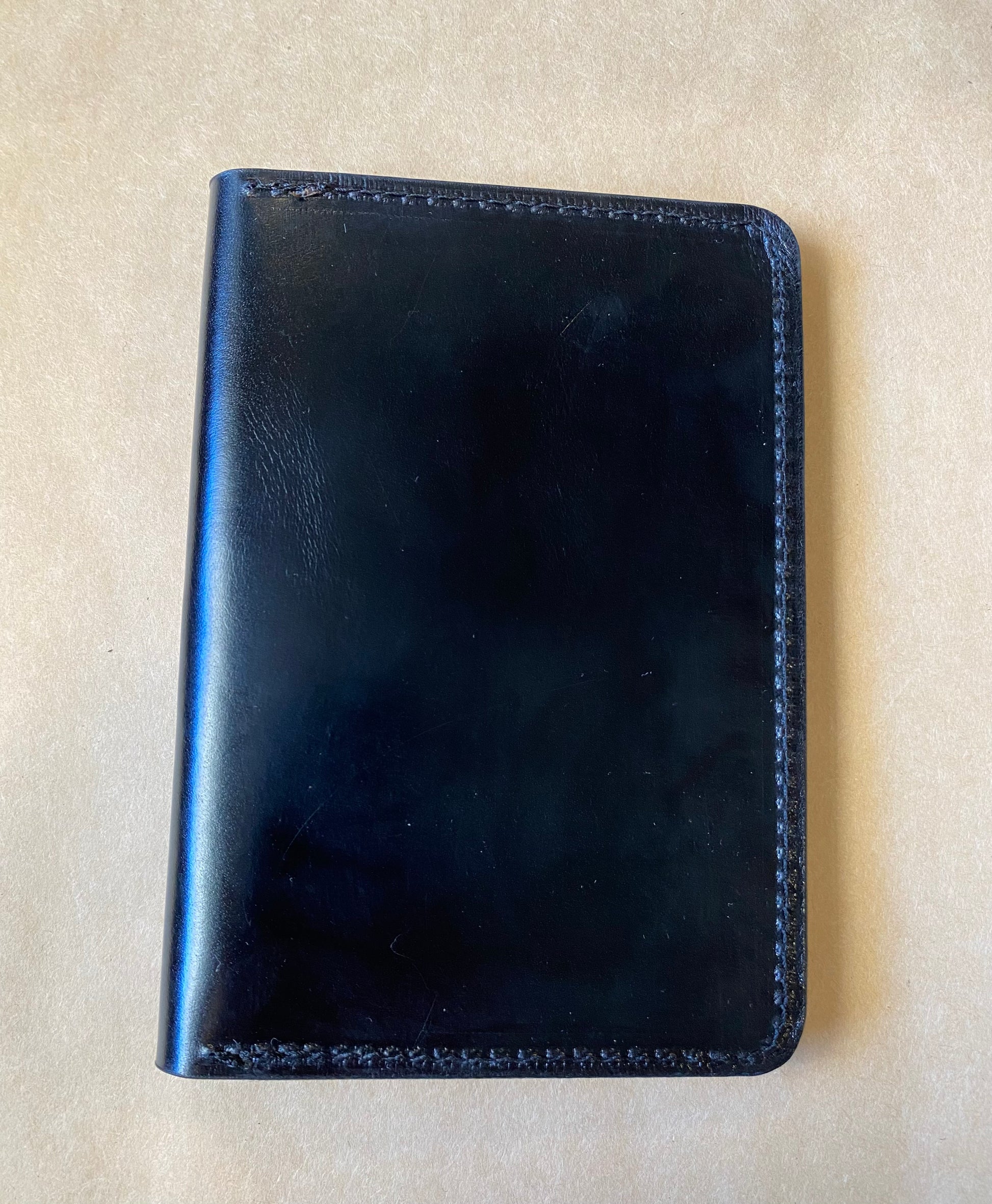 SS25 - Selde Terre - Passport Case | Black Leather - front 2