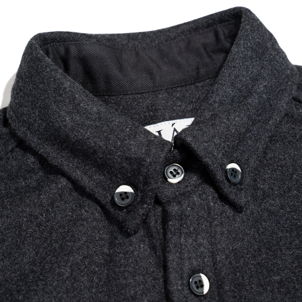 Anián Men Modern Melton Wool in Charcoal