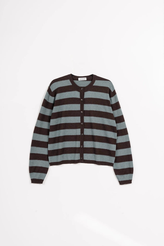 Merino Striped Cardigan - Dinadi