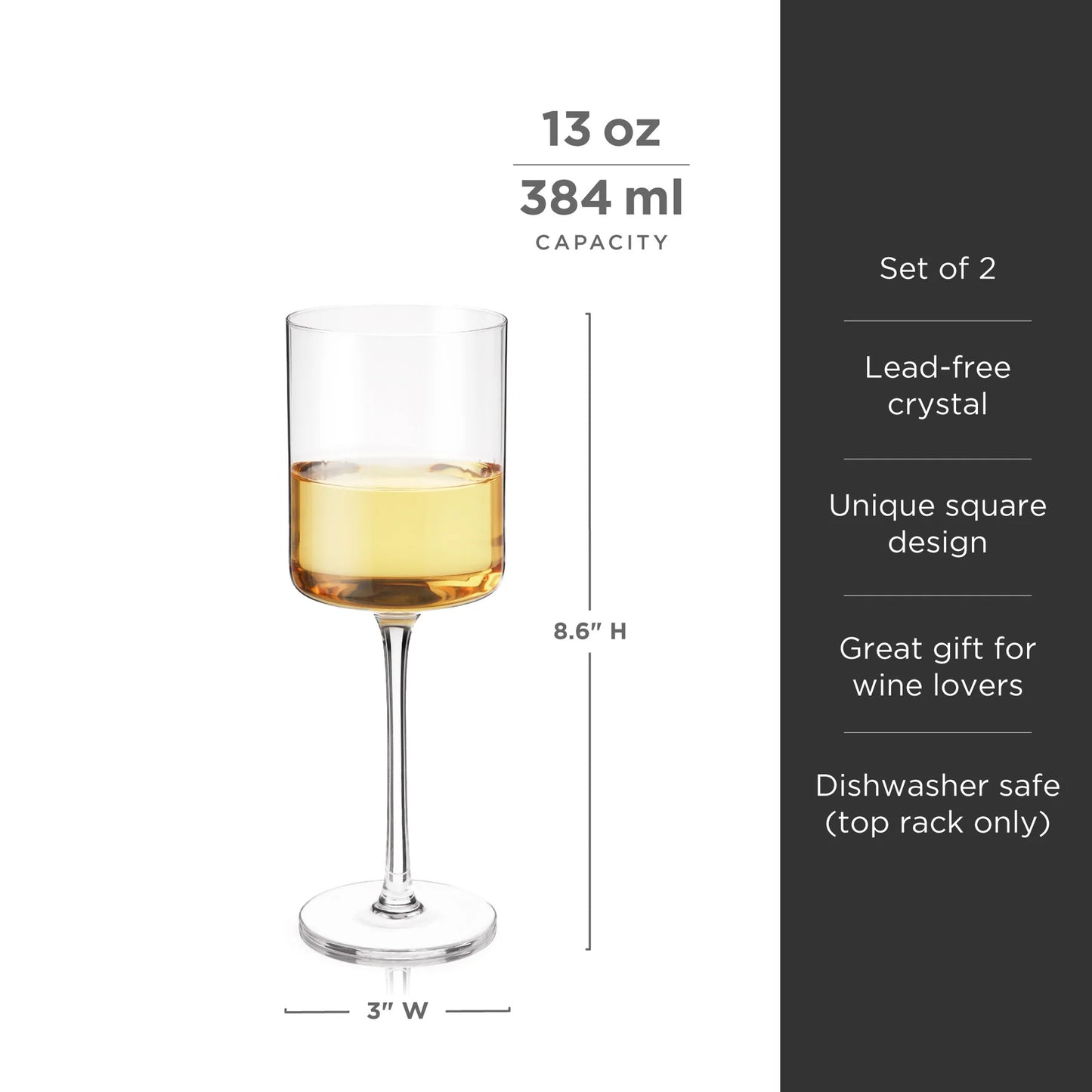Viski | Laurel | White Wine Glass | 2pc