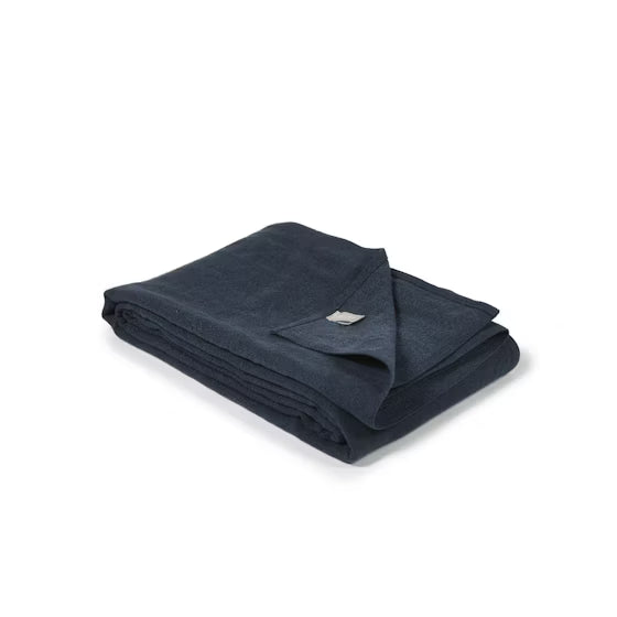 LIBECO | Hudson Blanket | 130x89" | Navy