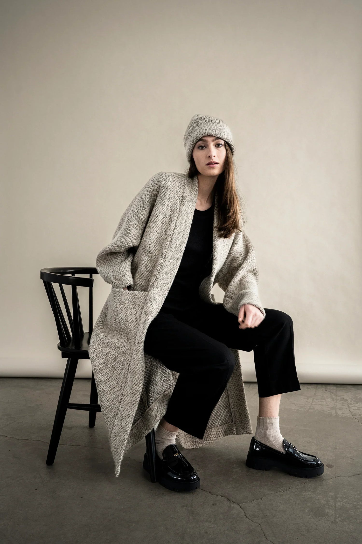 bodybag by jude canada long cardigan in beige