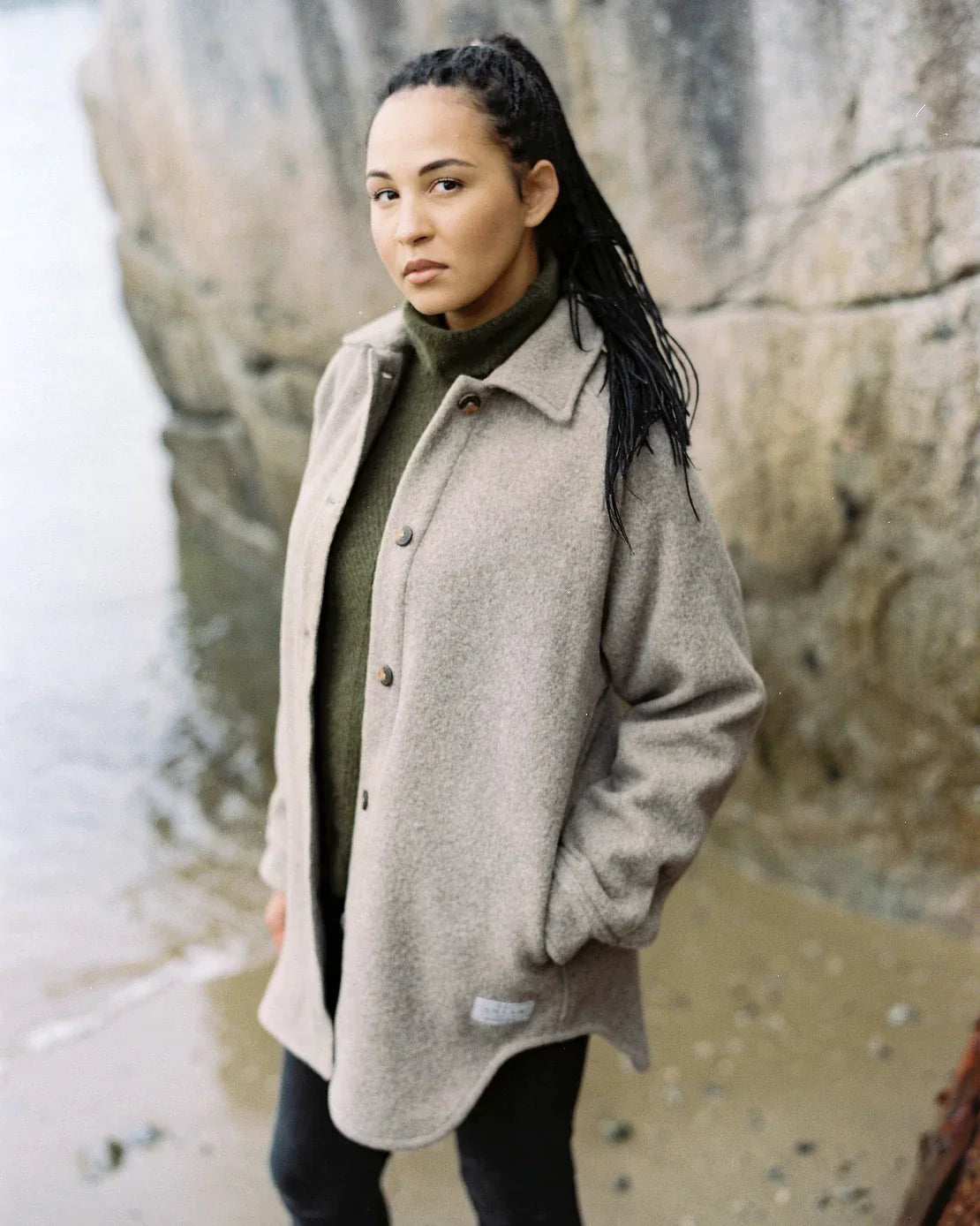 The Loft Coat in Sandstone