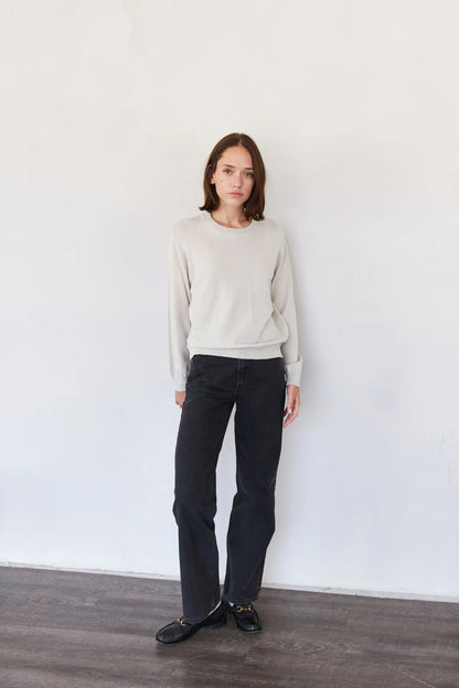 SS24 it is Well L.A  Easy Crewneck Sweater in Natural 