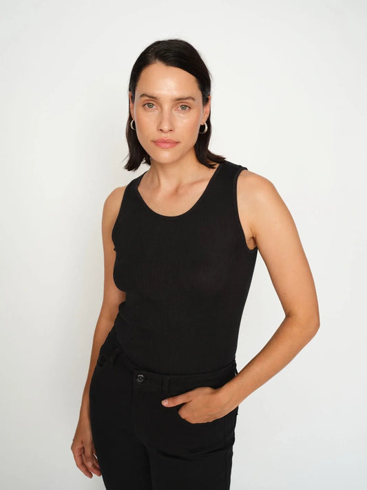 Elaine Seamless Silk Tank Top - MOS MOSH Canada