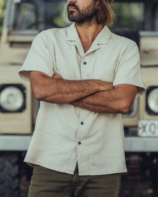 Men's Oxford Camp Collar in Dune