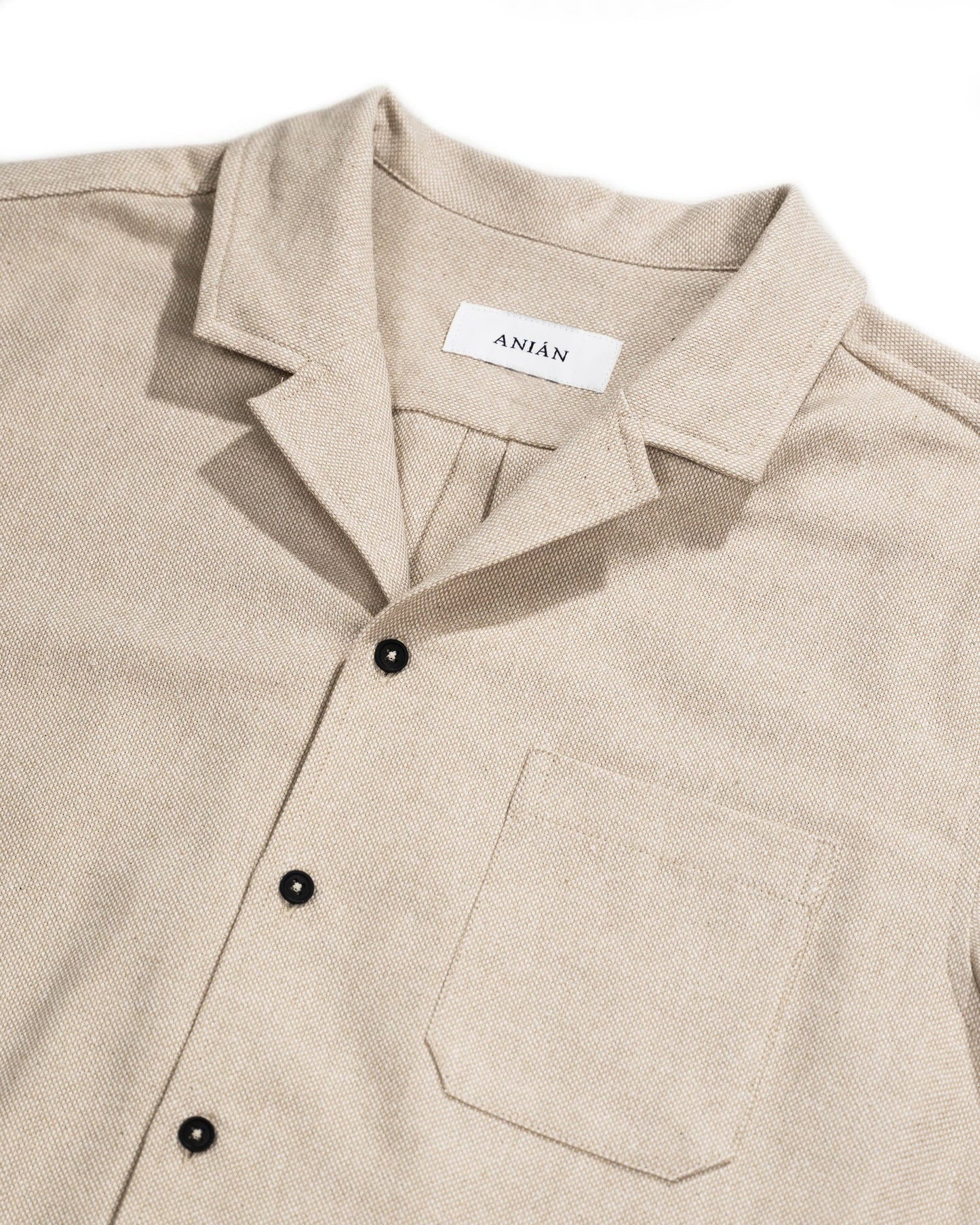 Men's Oxford Camp Collar in Dune
